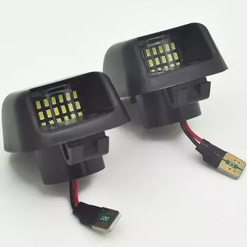 2 шт., белые 15SMD светодиодные лампы освещения номерного знака автомобиля для Nissan Navara D40 Frontier Armada Titan Xterra Suzuki Equator