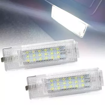 2 шт. Белый 18 SMD светодиодный светильник для багажника, салонный светильник Canbus для VW GOLF 5/6/7 MK5 Mk6 MK7 V/VI/VII Jetta Passat Touran CANBUS