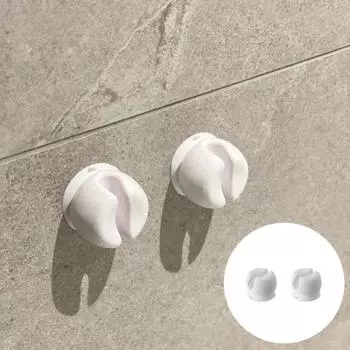 2 шт., белый держатель для зубных щеток с присоской, настенный органайзер для хранения зубных щеток, стойка, аксессуары для ванной комнаты 2pcs