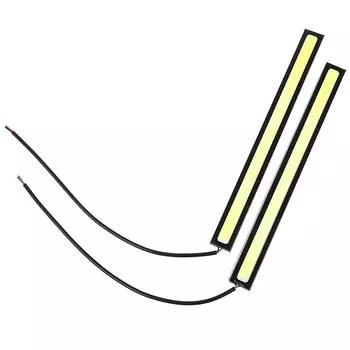 2 шт. Белый супер яркий Cob автомобильный водонепроницаемый 12 В светодиодный фонарь Drl противотуманный фара для вождения