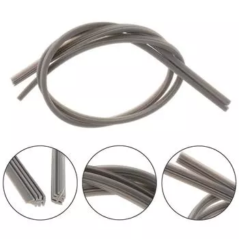 2 шт. бескостные щетки стеклоочистителя для лобового стекла автомобиля, вставная силиконовая полоска 6 мм, 28 дюймов, полоска стеклоочистителя для автомобиля красный