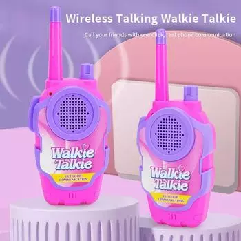 2 шт. Беспроводной портативный научно-образовательный интерактивный пазл для родителей и детей, игрушки для игры в помещении и на улице, подарки на день рождения для детей розовый