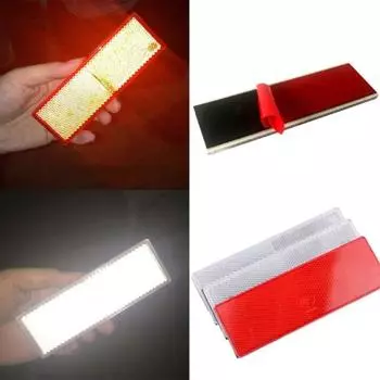 2 шт. безопасные светоотражающие прочные автомобильные наклейки практичные аксессуары безопасность автомобиля светоотражающие наклейки для грузовика белый