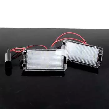 2 шт., безошибочные автомобильные светодиодные фонари для номерного знака для Seat Ibiza 6L ab Arosa Altea Cordoba MK1 MK2 Leon 1M Toledo 5P 2004-2009