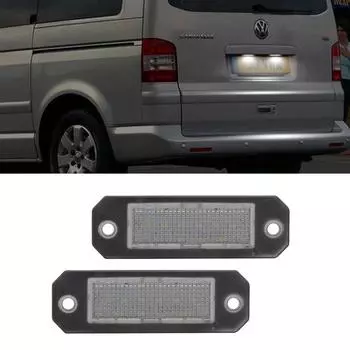 2 шт., безошибочный белый светодиодный светильник номерного знака, лампа номерного знака для VW Transporter T5 2003-2015 T6 для Caddy 2004-2017