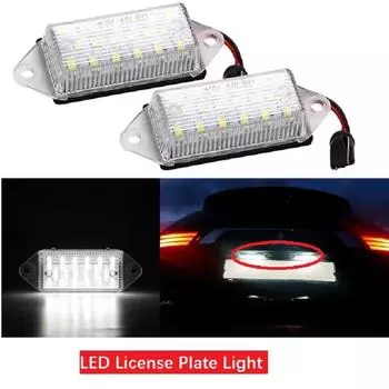 2 шт. безошибочный белый светодиодный светильник номерного знака, лампа номерного знака для Mitsubishi Lancer 2003-2017 Lancer Evolution X 2007-2016