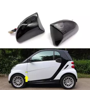 2 шт. безошибочный светодиодный боковой габаритный фонарь динамический янтарный указатель поворота мигающий индикатор лампы для Smart Fortwo 451 MK1/MK2 2007-2015