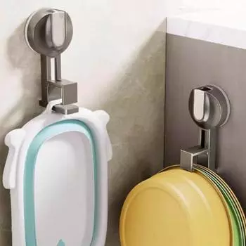 2 шт., безпробивной присоски, крючок для раковины, пластиковый крючок для раковины, стойка для хранения раковины для дома бежевый