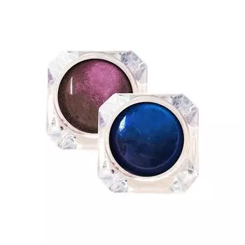 2 шт., блестящие тени, монохромные тени для век, уникальные блестящие тени для век, пудра разноцветный