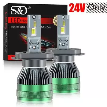 2 шт. блок питания 24 В CSP светодиодные фары для грузовиков H4 LED Canbus HB2 9003 лампочки для фар грузовиков 110 Вт 40000 лм дальний и ближний свет двойной комплект