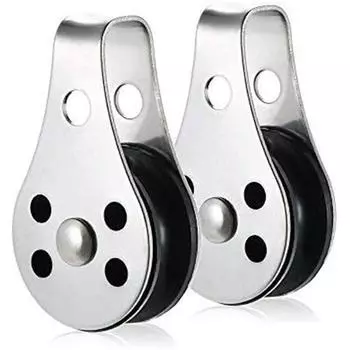 2 шт. блоки шкивов из нержавеющей стали для каяка, каноэ, лодки, якоря, тележки, комплекта