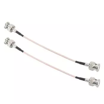 2 шт. BNC Male to BNC Male Jumper Высокопроизводительный кабель-адаптер Соединительная линия