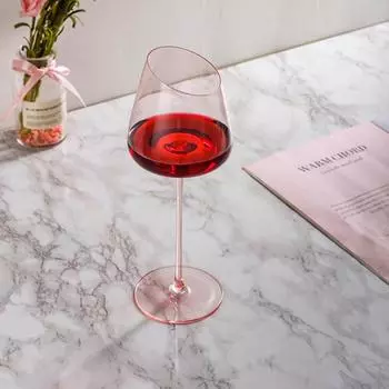 2 шт. Бокал для вина ручной работы, бокал для красного вина, художественный, большой, дегустационный стакан, ультратонкий, хрустальный, бордовый, бургундский, стеклянный бокал