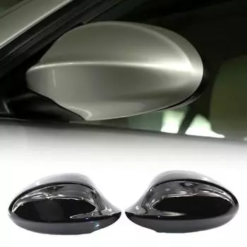 2 шт., боковая крышка автомобиля 51167135098, крышка S51167135097, зеркало для BMW 3 серии Carbon Pattern