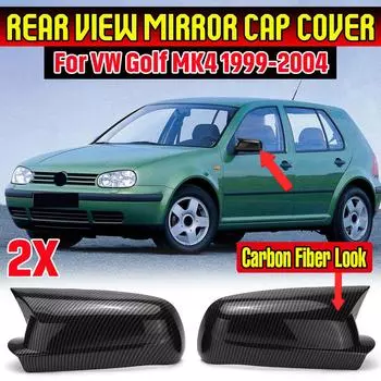 2 шт. боковая крышка зеркала заднего вида отделка для Volkswagen для VW для Golf MK4 1999-2004 аксессуары для ремонта экстерьера автомобиля ABS