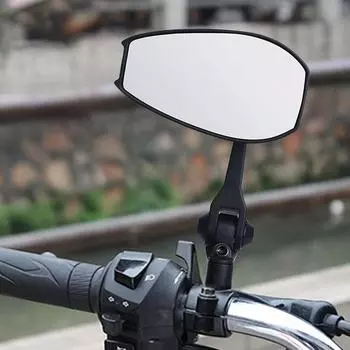 2 шт. боковое зеркало для мотоцикла, регулируемое антибликовое зеркало заднего вида для мотоцикла, белые/синие линзы для скутеров, квадроциклов, мотоциклов небесно-голубой