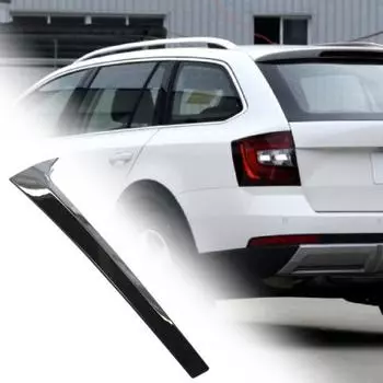 2 шт. боковой спойлер на заднее окно, прочный, устойчивый к царапинам, яркий черный автомобильный Стайлинг