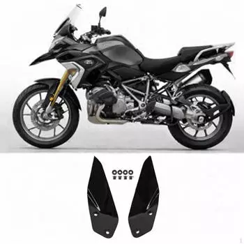 2 шт. Боковые дефлекторы для мотоцикла, комплект обтекателей, практичная акриловая крышка топливного бака, панель воздуха Black