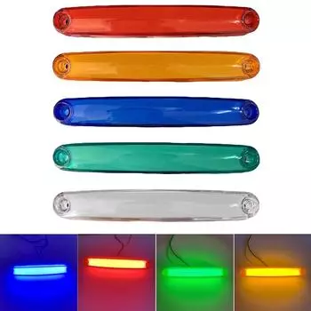 2 шт. Боковые габаритные огни 12 В 24 В светодиодные фонари для грузовиков, стояночные огни, оранжевые габаритные огни, универсальные габаритные огни для прицепов и грузовиков красный