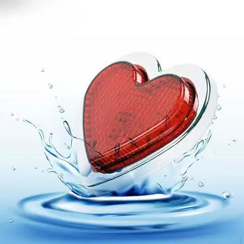 2 шт. Боковые габаритные огни в форме сердца, светодиодный индикатор сигнала для автомобилей, грузовиков, прицепов красный