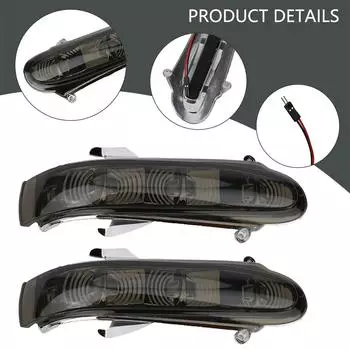 2 шт. боковые зеркала поворотники для Mercedes для Benz W220 S320 светодиодные боковые зеркала сигнальные огни передние левые и правые автомобильные аксессуары CHINA