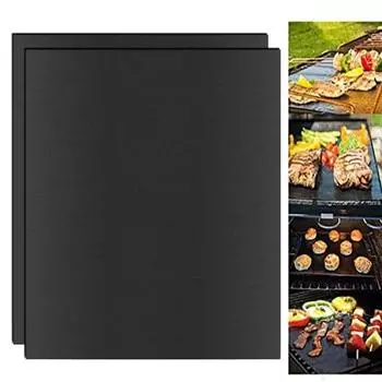 2 шт. большие вкладыши для электрических газовых духовок, антипригарный многоразовый коврик из стекловолокна для защиты пола духовки, термостойкий коврик для выпечки на гриле 33cm 2pcs