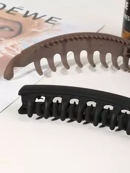 2 шт. Большие заколки-крабы для волос для женщин и девушек, Нескользящие гребни, Сильная фиксация, Зажимы для хвоста для волос средней густоты. Size fits all