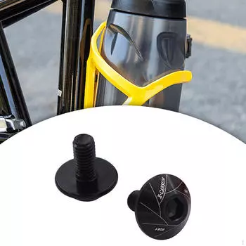 2 шт. Болт для крепления флягодержателя для велосипеда, аксессуары для велосипеда, прочный винт для держателя воды чёрный