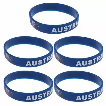 2 шт. браслет с австралийским флагом национальные флаги силиконовый браслет для женщин и мужчин Австралия спортивный резиновый ремешок на запястье браслет модные аксессуары подарки 2pcs