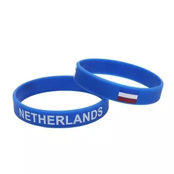 2 шт., браслет с флагом Нидерландов, нидерландский резиновый ремешок, мужской женский браслет, спортивный мотивационный силиконовый ремешок на запястье, голландский браслет, модные аксессуары 2pcs