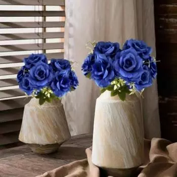 2 шт. букет искусственных роз, растения, шелковые цветы со стеблем, композиция для кухни, ко Дню святого Валентина, домашний декор, центральные элементы, цветочная композиция коралл розовый