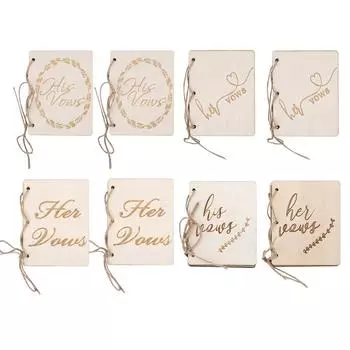 2 шт. Буклеты для клятв на свадебную церемонию, вечеринку, реквизит для книги клятв, аксессуары для украшения Type 1