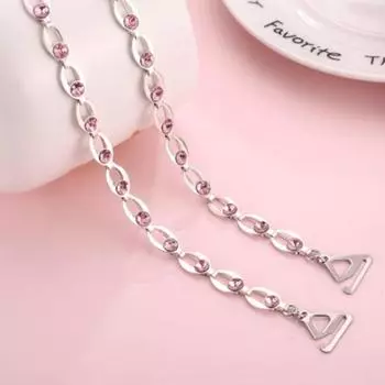 2 шт. бюстгальтер на бретельках из искусственного жемчуга с циркониевой цепочкой, нескользящая роскошная сменная съемная узкая цепочка 18 mm