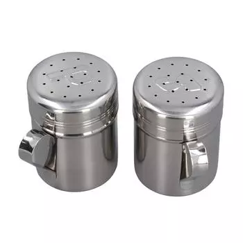 2 шт. Бутылка для приправы соли и перца, профессиональная бутылка для приправы из нержавеющей стали в форме буквы S