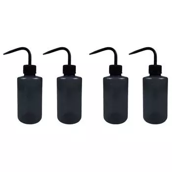 2 шт. бутылочки для полива с узким горлышком 250 мл бутылка для чистки ресниц (черный)