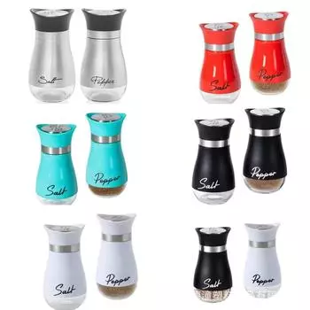 2 шт. бутылочки для приправ из нержавеющей стали, многоразовые солонки и перечницы, набор, переносная банка для специй, кухонные принадлежности для барбекю и ресторана