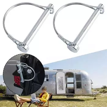 2 шт. быстроразъемный замок для прицепа, грузовика, сцепного устройства, безопасности, кемпера, грузовой коляски, морского сцепного штифта, лодочных аксессуаров, зажима, крюка, велосипеда K2W4