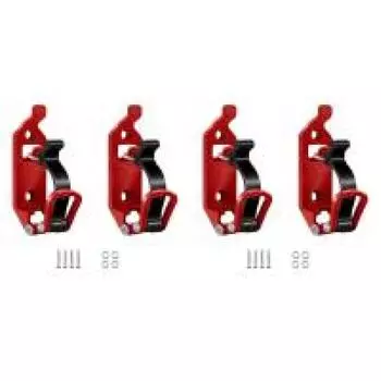 2 шт., быстросъемное крепление для лопаты для багажника на крышу, автомобильные аксессуары (красный)