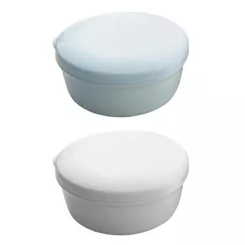 2 шт. Бытовые мыльницы Круглый пластиковый держатель для мыла Мыльница с крышкой и дренажной пластиной для дома, общежития