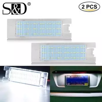 2 шт. Canbus автомобильный светодиодный номерной знак для Opel Zafira B Astra H Corsa D Insignia Corsa C Meriva A Tigra B Vectra c 12 В