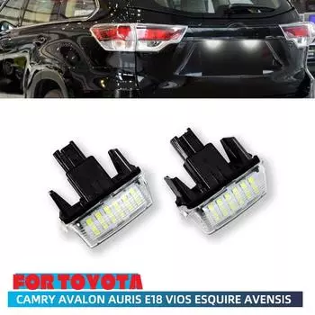 2 шт. Canbus белый светодиодный фонарь номерного знака для Toyota Camry Avalon Highlander Yaris Prius