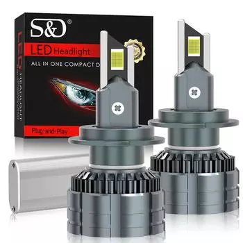 2 шт. Canbus H4 H7 светодиодные фары мини-лампочки 3 медные трубки 9005 HB3 9006 HB4 H1 H3 H11 светодиодные лампы дальнего/ближнего света 24 CSP 160 Вт 76000LM 9012 Hir2 автомобильный свет H1