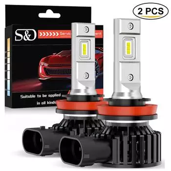 2 шт. Canbus H7 H11 H8 H9 светодиодные противотуманные фары H10 H16 9006 HB4 9005 HB3 9012 Hir2 светодиодные CSP 3570 автомобильные DRL фары дальнего света 100 Вт 30000LM авто дневные ходовые огни H7 белый