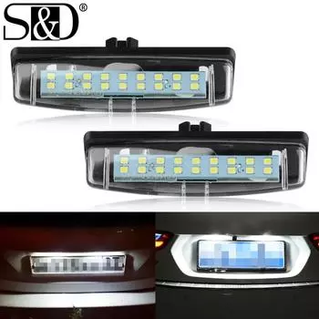 2 шт. Canbus светодиодная лампа номерного знака автомобиля для Toyota Camry 40 V40 XV40 Aurion XV40 Prius Echo Belta Universal 12 В