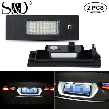 2 шт. Canbus светодиодный 24SMD номерной знак для BMW 1 серии E81 E87 E87N F20 F21 автомобильный источник света без ошибок авто лампы