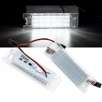 2 шт. Canbus задний фонарь для номерного знака, автомобильный Стайлинг, мигалка для автомобиля, светодиодная для Opel Vauxhall Astra H Corsa D Insignia Zafira B белый