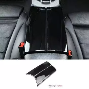 2 шт., центральный подлокотник автомобиля, отделка, крышка из АБС-пластика, углеродное волокно/класс черный для Mercedes-Benz CE GLC Class W213 W205 X253