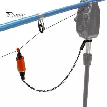 2 шт., цепь сигнализации поклевки для ловли карпа, портативный легкий индикатор поклевки для рыбы, подвеска для оповещения о поклевке для пресноводной соленой воды, аксессуары для рыбалки на открытом воздухе красный
