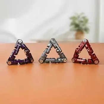 2 шт., цепочка для массажа кончиков пальцев из сплава, игрушка для снятия стресса на кончиках пальцев, металлическая игрушка для игр на пальцах. A