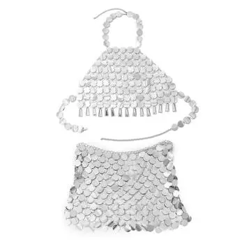 2 шт., цепочки для бюстгальтера с блестками, цепочки для тела, цепочки для бикини, ажурная цепочка для бюстгальтера с блестками, цепочки для бикини, вечерние украшения для ночного клуба, подарок